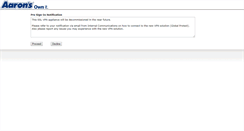 Desktop Screenshot of connect.aarons.com